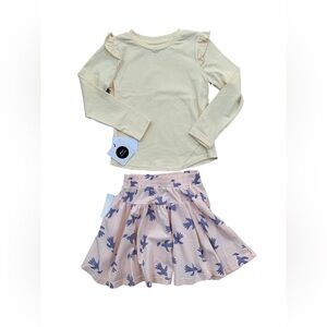 Dot Australia NWT Size 6 Ruffle Shirt and Bird Skirt